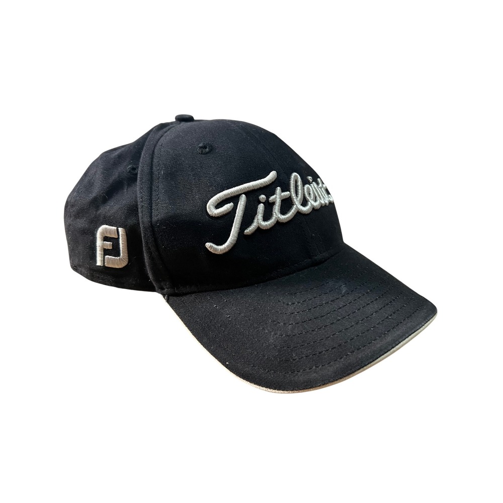 Titleist Golf Footjoy FJ Hat Black New Era Adjustable Golf Ball‎ Marker Mens Cap